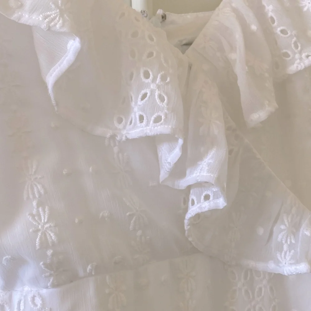 Express | Ruffle Wrap Spaghetti Strap Dress - Picture 4 of 6